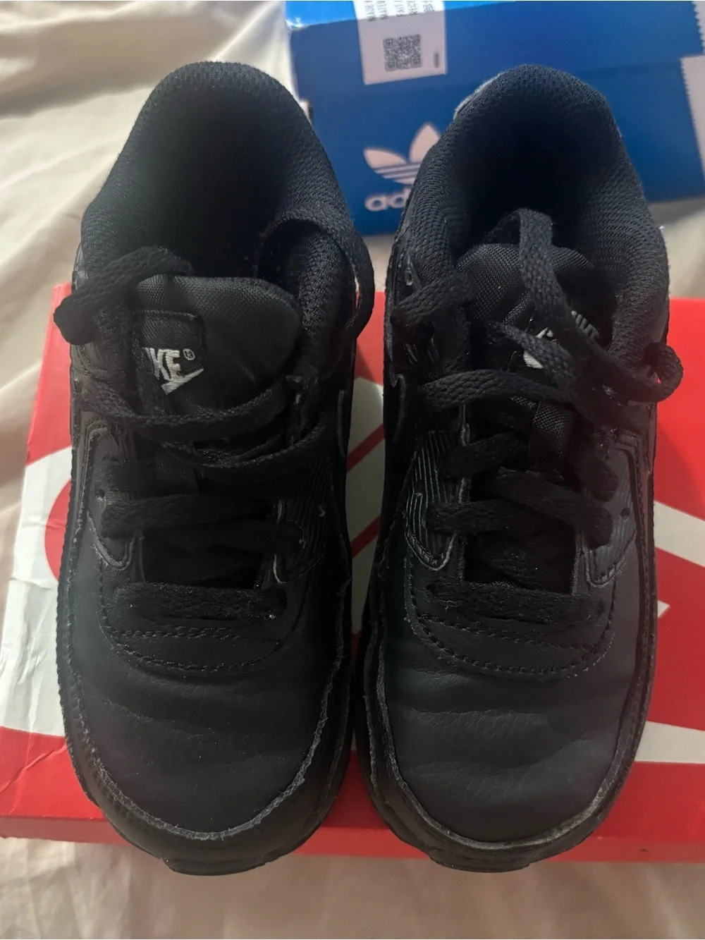 Nike Kids All-Black Athletic Sneakers